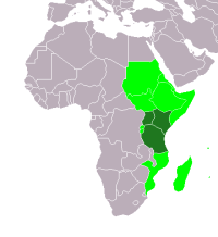 Mapa zasigu nosoroca