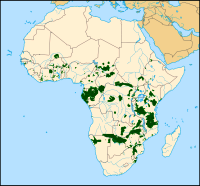 Mapa zasiegu slonia