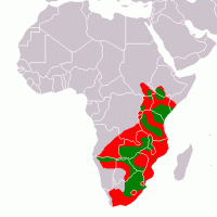 Mapa zasigu zebry